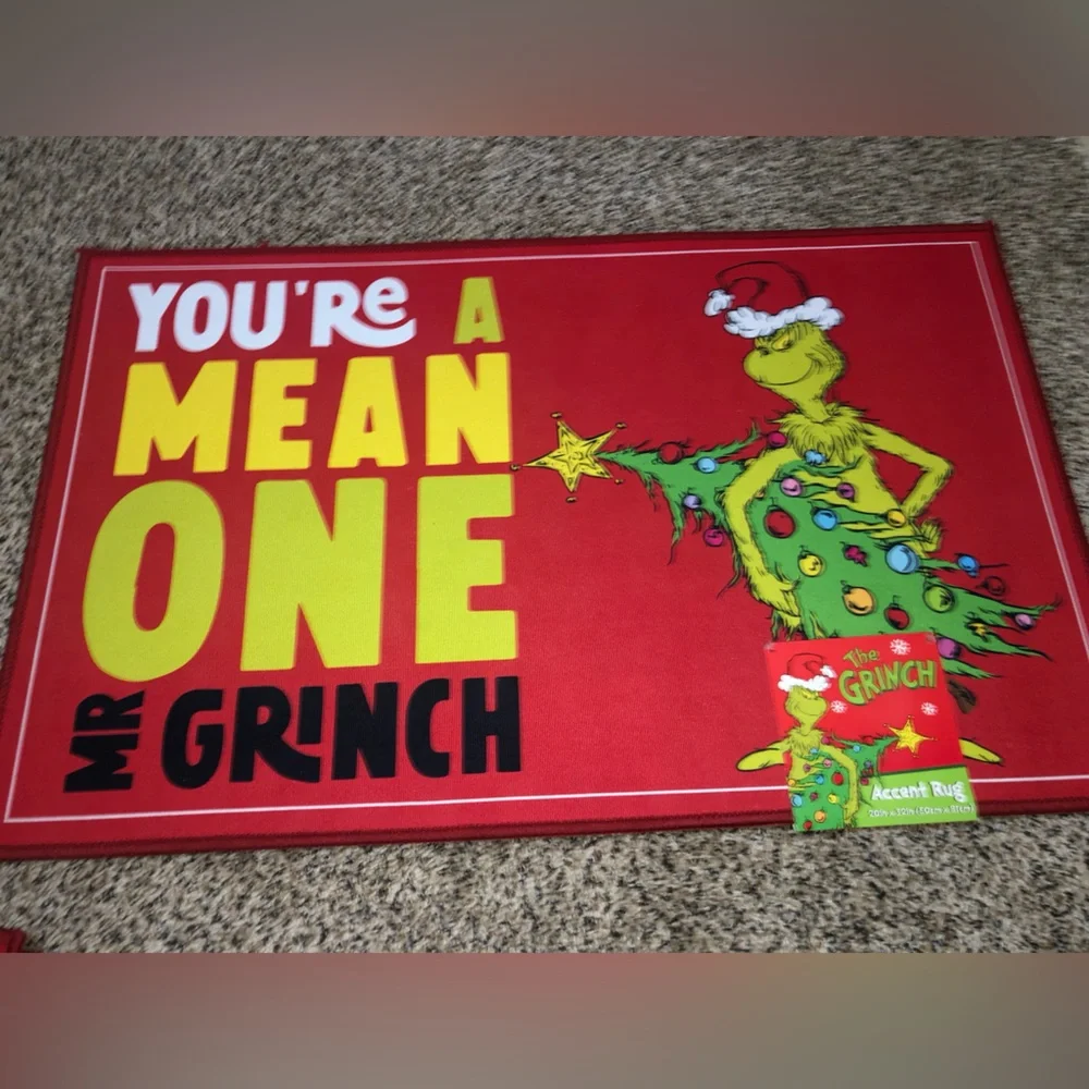 The Grinch Christmas Accent Rug
